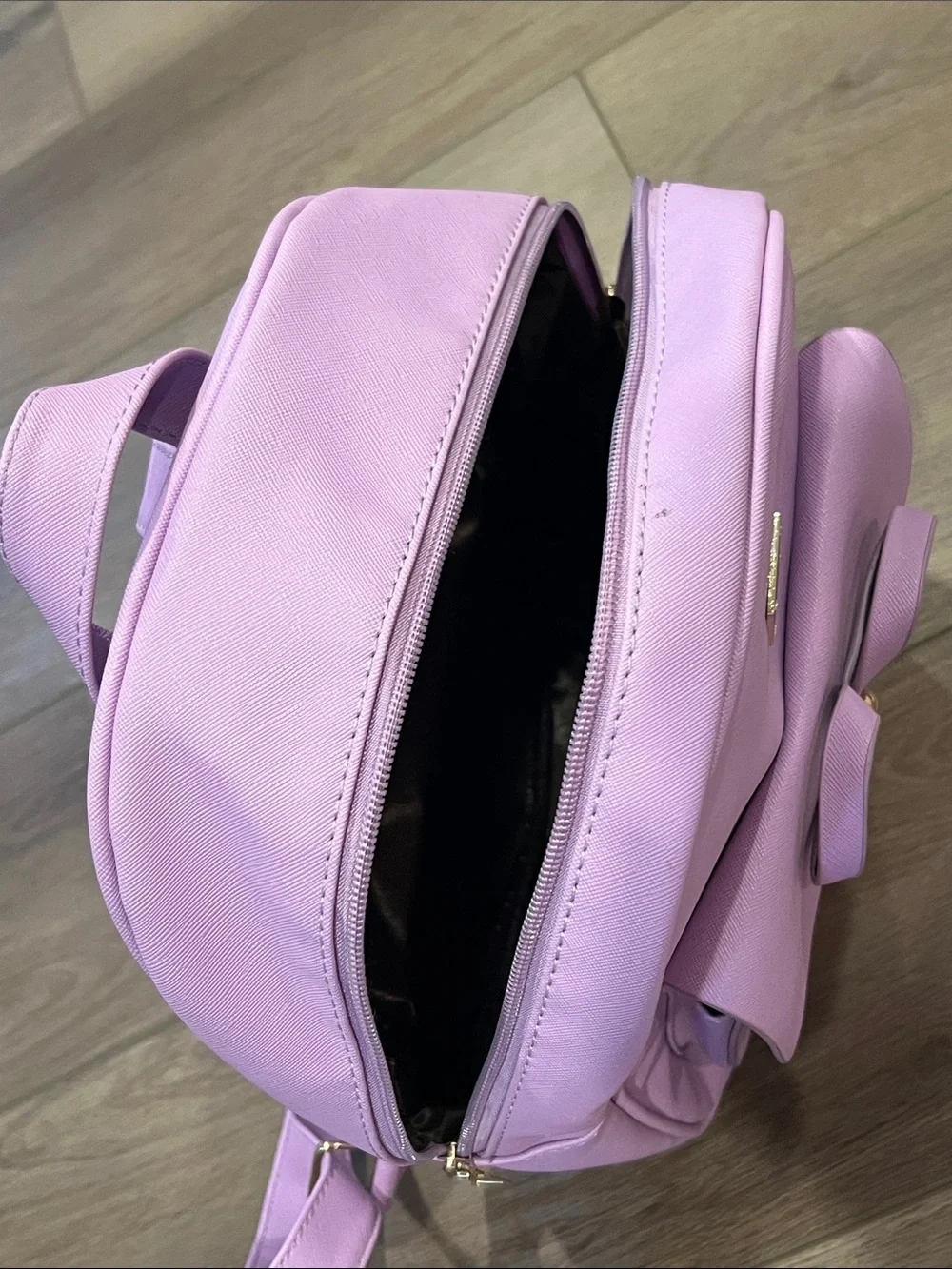 Maccinelo Lavender Bow Accent Women or Girl’s Backpack and Crossbody Set